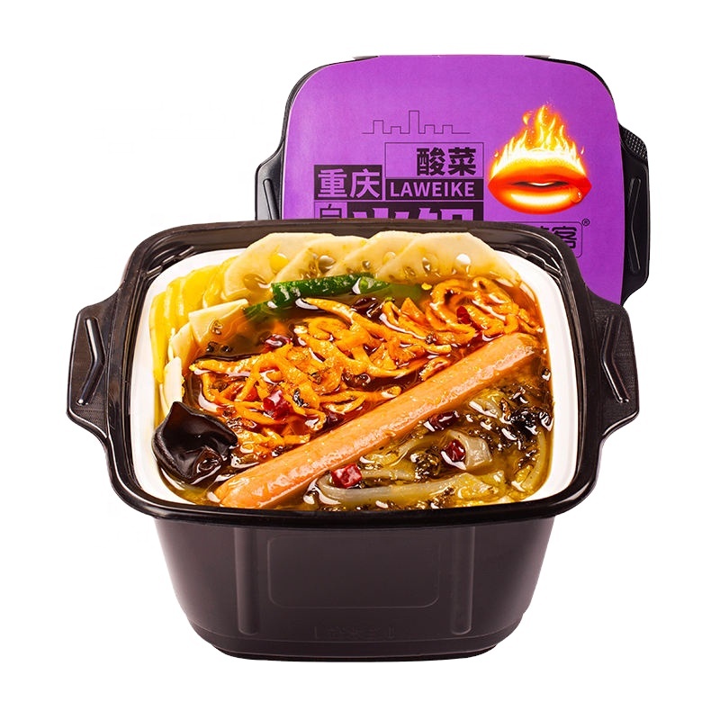 Hete En Pittige Rundvlees Zelfverwarmende Hete Pot Met Lichte Luxe Serie Zelfverwarmende Hotpot Chinees