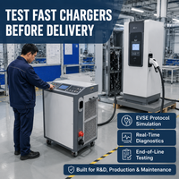 Testeur de chargeur EV DC, analyseur et simulateur EVSE 4-en-1 CHAdeMO CCS1 CCS2 GBT avec banc de charge pour station de recharge rapide