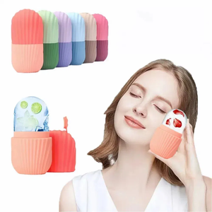 Massaggiatore Crioterapico a Sfera di <span class=keywords><strong>Ghiaccio</strong></span> in Silicone con Fiori Secchi, Allevia il Gonfiore degli Occhi, Solleva il Viso, Anti-Rughe, Regalo di Bellezza per la Cura della Pelle - Product Image 2