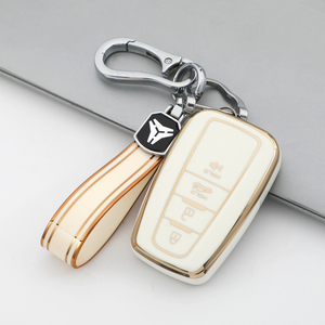 Coque de protection pour <span class=keywords><strong>clé</strong></span> de voiture en TPU souple de qualité supérieure pour Toyota LEVIN COROLLA RAV4 IZOA AVALON CHR Plarad Camry porte-clés porte-clés sac - Product Image 3