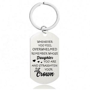Porte-clés Couronne : <span class=keywords><strong>Cadeau</strong></span> d'Anniversaire pour Sœur, Amie, Demoiselle d'honneur, Fils – Souviens-Toi Qui As Réglé Ta Couronne – Porte-clés Inspirant - Product Image 3