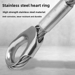 Arnés de elevación de cuerda de alambre de acero Correa de seguridad para marcos de <span class=keywords><strong>escalada</strong></span> con cable <span class=keywords><strong>Anclaje</strong></span> Eslinga Equipo de herramientas de rescate - Product Image 2