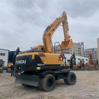 Excavadoras de Ruedas Usadas en Buen Estado, Hyundai R150w-7 150w-9s, Excavadora de Ruedas de Segunda Mano, Hyundai 150 Original