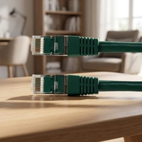 Cable de Red Ethernet Cat6 RJ45 UTP FTP, Cable de Conexión de 5 Metros con Blindaje de PVC para Conexión de Red