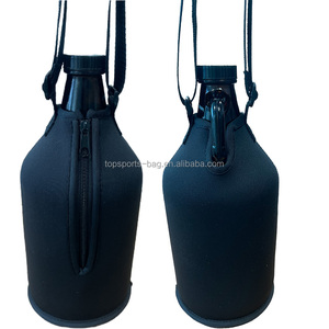 Bandoulière personnalisé néoprène <span class=keywords><strong>2L</strong></span> porte-<span class=keywords><strong>bouteille</strong></span> en verre de vin fermeture éclair étanche 64oz manchon de <span class=keywords><strong>bouteille</strong></span> en verre d'alcool - Product Image 3