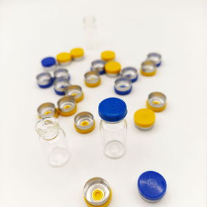 White Borosilicate Glass Chromatographic Vials 10ml <b>Crimp</b> Top With Rubber Stopper Sample <b>Set</b> - Product Image 6