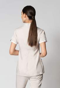 Benutzer definierte Spa Sauna Frauen Arbeits kleidung Fußbad <span class=keywords><strong>Massage</strong></span> Techniker Uniformen Weibliche Kosmetikerinnen Beauty Salon <span class=keywords><strong>Uniform</strong></span> Tops - Product Image 6