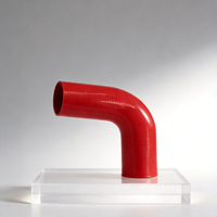 Tuyau en silicone renforcé 4 plis haute performance pour turbo de voiture, coudé à 45 degrés, de 67 mm à 76 mm