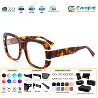 Lunettes optiques en acétate de haute qualité, monture intégrale, anti-lumière bleue, verres correcteurs carrés pour le bureau, le travail sur ordinateur, hommes et femmes