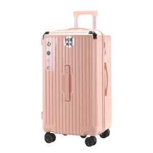 2024 grosir Spinner koper perjalanan pengatur ABS + PC 10 kg koper bagasi koper pintar