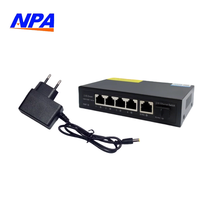Switch réseau Ethernet RJ45 2.5G à 5 ports avec 1 port SFP 10G en uplink, Plug and Play pour caméra IP/point d'accès Wi-Fi - En stock AP-7015-2.5G