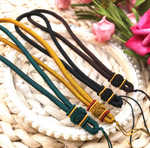 Hot Sale Factory Wholesale Hand Knitted Wristlet Silk Thread Knot Cord Phone <b>Lanyard</b> - Product Image 2