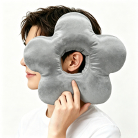 Coussin d'oreille perforé sans pression pour dormeurs latéraux, soulagement de la douleur auriculaire avec soutien cervical
