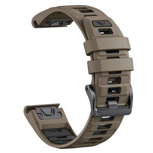 Bracelet de montre en silicone sport 26 mm pour Garmin Fenix E8 47 mm/51 mm/7/7X/6/6X/Epix Pro/<span class=keywords><strong>Enduro</strong></span> <span class=keywords><strong>3</strong></span>, libération rapide, respirant - Product Image 3
