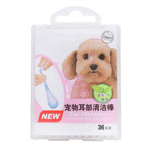 Coton-tige rempli de liquide pour animaux de compagnie pour le décapant sale de nettoyant de bourgeon d'oreille - Product Image 1