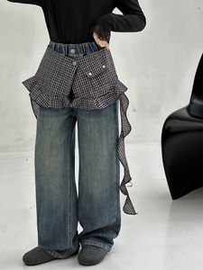 Jeans en denim à la mode pour filles Pantalons décontractés pour enfants pour petites et adolescentes - Product Image 6