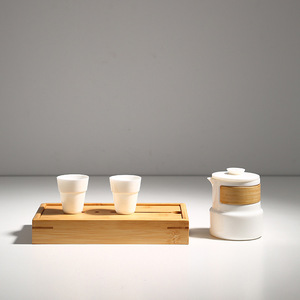Bamboo <b>Tea</b> Tray Square Draining Mini Water Storage For Dry Brewing Kung Fu <b>Tea</b> <b>Set</b> - Product Image 4