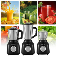 Ensemble de mixeurs multifonctionnels personnalisés à grand volume HALEY, robot culinaire 3-en-1 pour les groupes de vente au détail domestiques