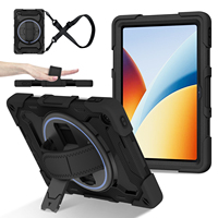 Étui de protection robuste en silicone avec béquille rotative pour tablette REDMI Pad 2 SE 2026 9.7 pouces