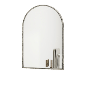 Arched Wall Mirror Silver Frame For Bathroom <b>Vanity</b> Living Room <b>Bedroom</b> Entryway Decor - Product Image 5