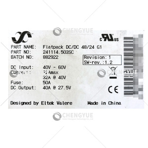 <span class=keywords><strong>Eltek</strong></span> Flatpack DC/DC 48/24 G1 241114.503SC telekom gücü - Product Image 5