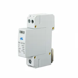 Indication Fenêtre Protection Contre Les Surtensions Périphérique SPD DK-DC20 DC 48V 110V SPD avec 35mm Din Rail Monté