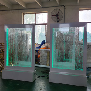 Forniture di decorazione Led fontana cascata fondale acqua bordo evento forniture per feste Hotel matrimonio segno di ingresso - Product Image 5