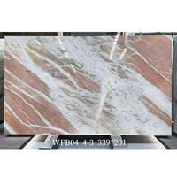 Dalles de Quartzite Naturel Rose Poli Effet Vieilli, Grandes Dalles Villa Esplendido pour Décoration, Garantie 1 An, Rénovation de Maison