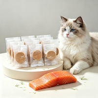 Friandises lyophilisées au saumon pour chats et chiens, riches en protéines, oméga-3, pour la santé du pelage, anti-inflammatoires, sans céréales, viande, aliments mixtes pour animaux de compagnie en gros