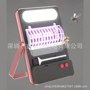 Mata mosquitos eléctrico portátil con carga USB, luz para acampar al aire libre, material plástico - Product Image 2