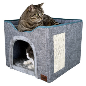折りたたみ式キューブケージ屋内猫小屋ぬいぐるみボール猫ベッド付き - Product Image 3