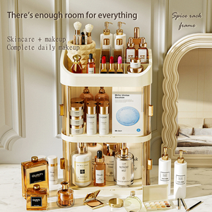 Armoire <span class=keywords><strong>de</strong></span> <span class=keywords><strong>rangement</strong></span> <span class=keywords><strong>de</strong></span> bureau haut <span class=keywords><strong>de</strong></span> gamme anti-poussière grande capacité, boîte <span class=keywords><strong>de</strong></span> <span class=keywords><strong>rangement</strong></span> cosmétique moderne pour <span class=keywords><strong>produits</strong></span> <span class=keywords><strong>de</strong></span> soin <span class=keywords><strong>de</strong></span> la peau et masques faciaux - Product Image 5