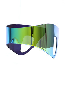 Gafas de Sol de Una Pieza Extragrandes para Mujer 2025 Estilo Retro Futurista Punk Moda Única Y2K - Product Image 5