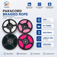 Cordon en paracorde micro de 2 mm, cordon tressé fin en nylon/polyester Yongxiang PC20260902, pour projets de bricolage, pêche, carillon éolien, camping