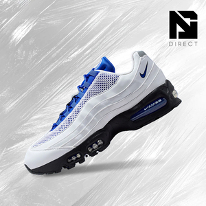 Air Max 95 'Total 90' White Blue Mesh Lace-Up Nike Sneakers Breathable Round Toe All Seasons Walking Shoes - Product Image 1