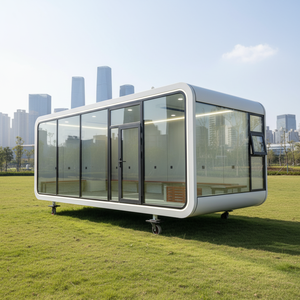 <span class=keywords><strong>Casa</strong></span> Cápsula Espacial de Acero Completamente Equipada, Hotel de Lujo para Campamentos, Villa con Piscina, <span class=keywords><strong>Casa</strong></span> Pequeña sobre Ruedas - Product Image 1