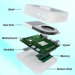 Thiết kế mới <span class=keywords><strong>Mini</strong></span> PC với AMD Ryzen 3 2200u Octa Core Bộ vi xử lý DDR4 NVMe SSD wifi5 bt4.2 RX Vega 10 đồ họa cho chơi game - Product Image 4