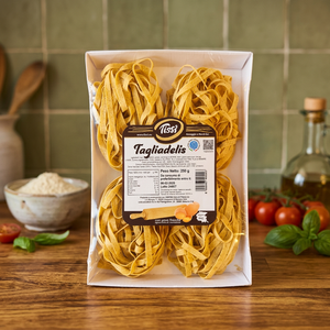 Tissi 250g X 12pz Tagliatelle Larghe Artigianali a Forma di Nastro, Pasta di Grano Saraceno e Grano Duro con Uova, Tempo di Cottura 5-8 minuti - Product Image 2