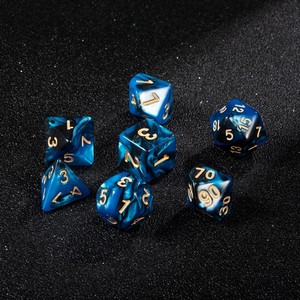 Dados de Acrílico Azules Personalizados de Alta Calidad a Precio de Mayoreo, Dados de Casino D6 de 16 mm con Grabado Impreso para Juegos de Mesa - Product Image 2