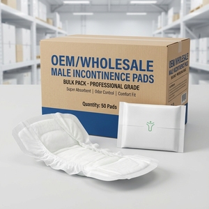 Assorbenti per incontinenza maschile ecologici, monouso, in materiali biodegradabili, ad alta assorbenza. - Product Image 1