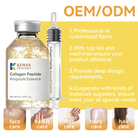 Sérum de collagène anti-âge hydratant et nourrissant, ampoule d'essence de collagène peptide pour le visage, étiquette personnalisée OEM
