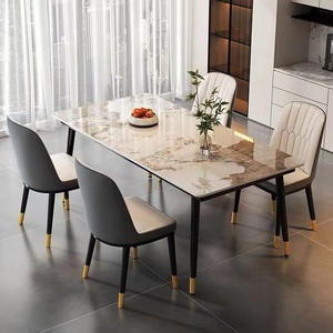 Italian Design Dining Room Furniture Cheap Price Marble Dining <strong>Tables</strong> Set Best Quality <strong>Quartz</strong> Stone Top Dining <strong>Tables</strong> - Product Image 4