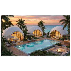 Carpa Domo de Lujo de Alta Calidad, Carpa Tipo Escarabajo, Resistente a la Lluvia y a las Tormentas, Doble Capa, para Resorts y Campamentos - Product Image 1