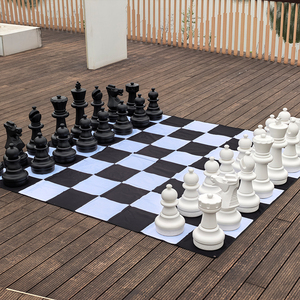 Pions <span class=keywords><strong>d</strong></span>'échecs géants de luxe en plastique durable pour jardin <span class=keywords><strong>extérieur</strong></span>, 25 pouces - Product Image 2