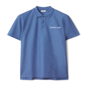manufacturers for clothing brand Customized men's solid-color, stylish, breathable turn-down collar short-sleeved polo