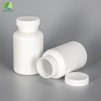 Flacon pharmaceutique en HDPE blanc de 80 ml, 100 ml, 120 ml, 150 ml avec bouchon de sécurité à pression et à rotation pour le stockage de médicaments solides, comprimés et capsules