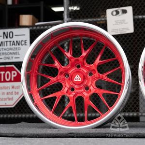 Cerchi in Lega Forgiati 722Auto Rossi Multirazze ad Alte Prestazioni con Canale Profondo, 2 Pezzi, da 18-26 Pollici, PCD 5x114.3 5x120 5x108 - Product Image 1