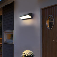 Lampe murale extérieure moderne IP65, étanche, en aluminium, source de lumière LED, nouveau type, double tête, forme irrégulière, décorative