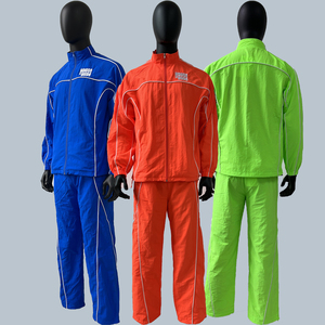 Set di Tuta Antivento Leggera con Giacca e Pantaloni in Nylon, Completo da Jogging con Cuciture Personalizzate e Tessuto a Rete - Product Image 4