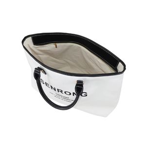 Bolsa de Lona Nueva, Bolsas Personalizadas, Bolsos de Hombro para Mujer, Bolsa de Mano con Cremallera para Viaje, Extra Grande, Reutilizable, para la Playa - Product Image 5